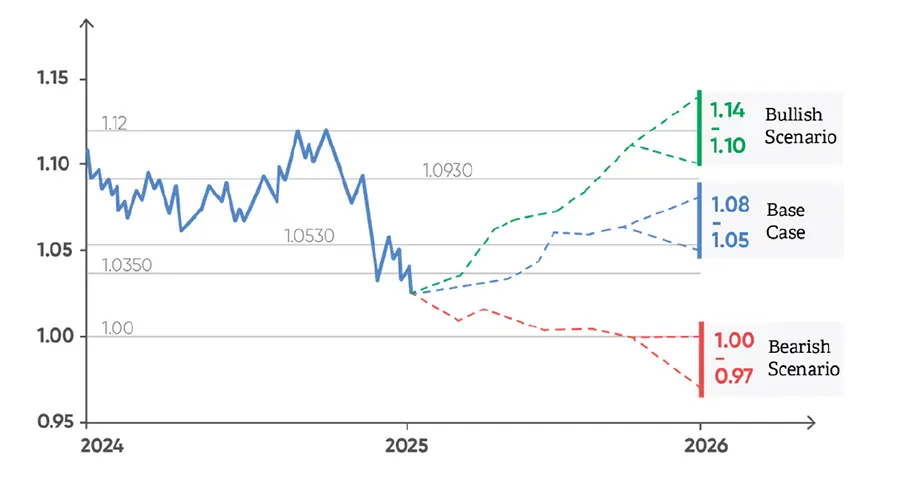 EURUSD – Bullish, Base, Bearish outlook